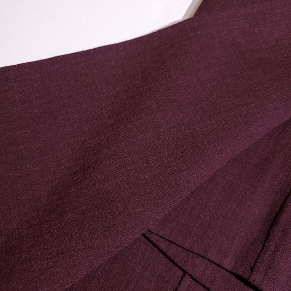 Vintage Mila Schon Faux Fur Cuff Open Blazer Jacket Women's Size 8 40 Red Italy - Picture 8 of 12